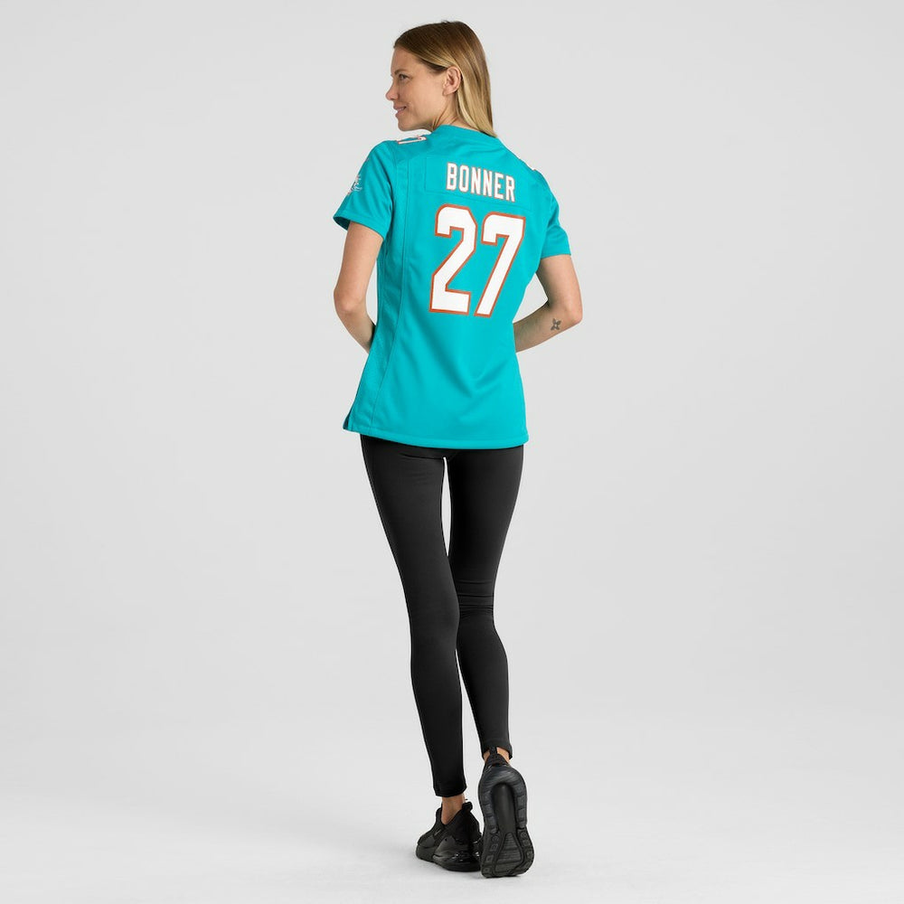 Ethan Bonner Miami Dolphins Women's Game Jersey - Aqua Jerseys