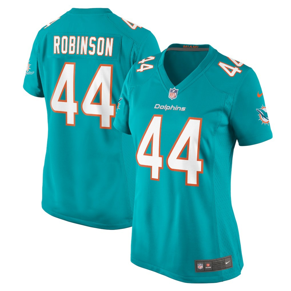 Chop Robinson Miami Dolphins Women's Game Jersey - Aqua Jerseys