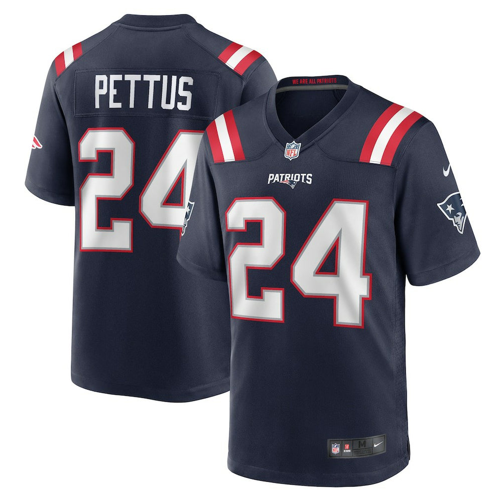 Dell Pettus New England Patriots Game Jersey - Navy Jerseys