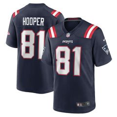 Austin Hooper New England Patriots Game Jersey - Navy Jerseys