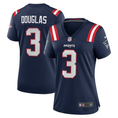 Demario Douglas New England Patriots Women's Game Jersey - Navy Jerseys