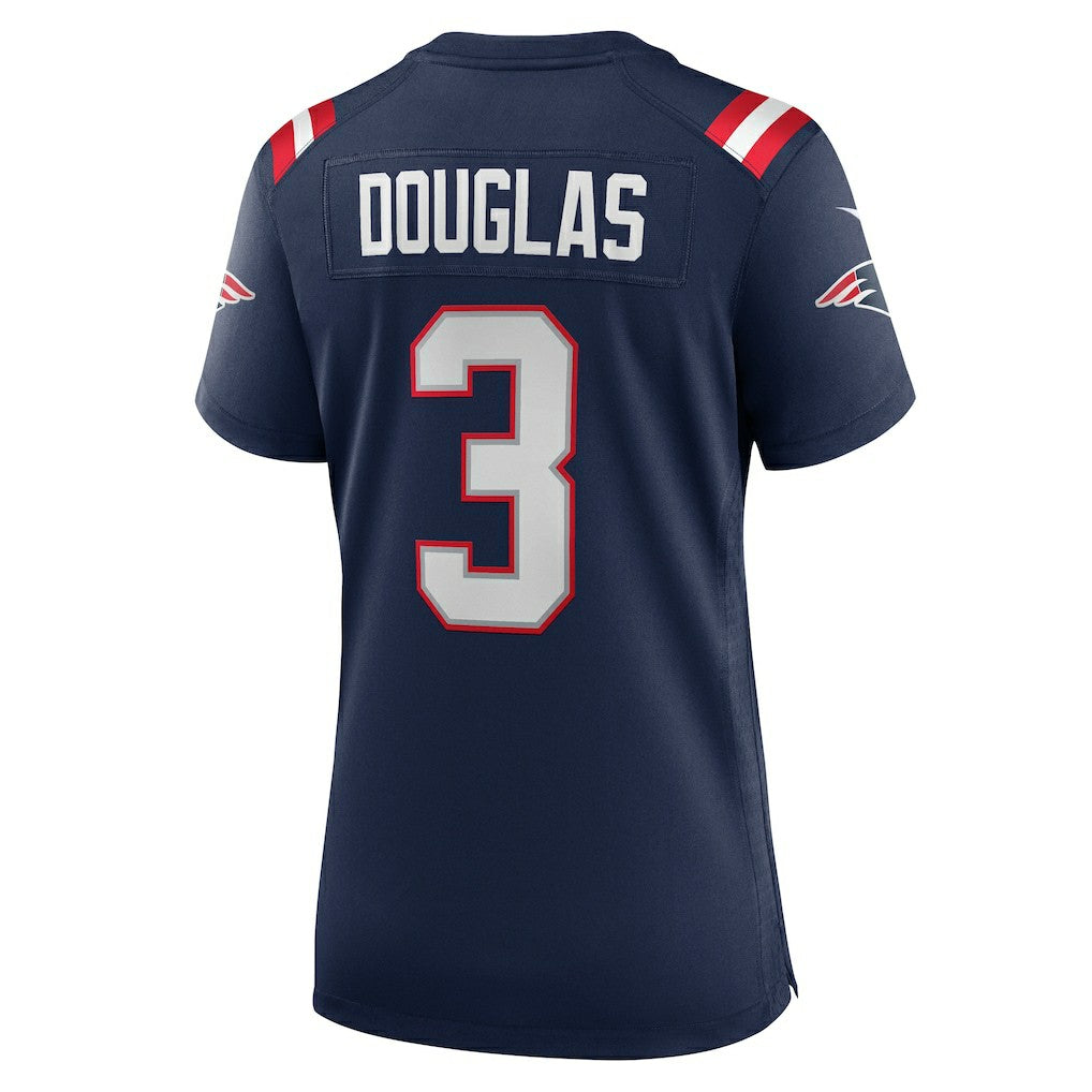 Demario Douglas New England Patriots Women's Game Jersey - Navy Jerseys