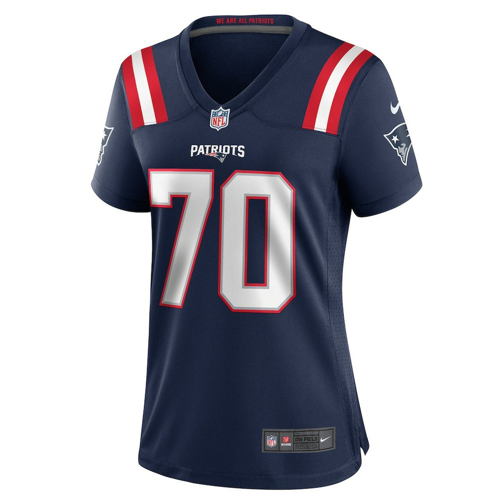 Caedan Wallace New England Patriots Women's Game Jersey - Navy Jerseys