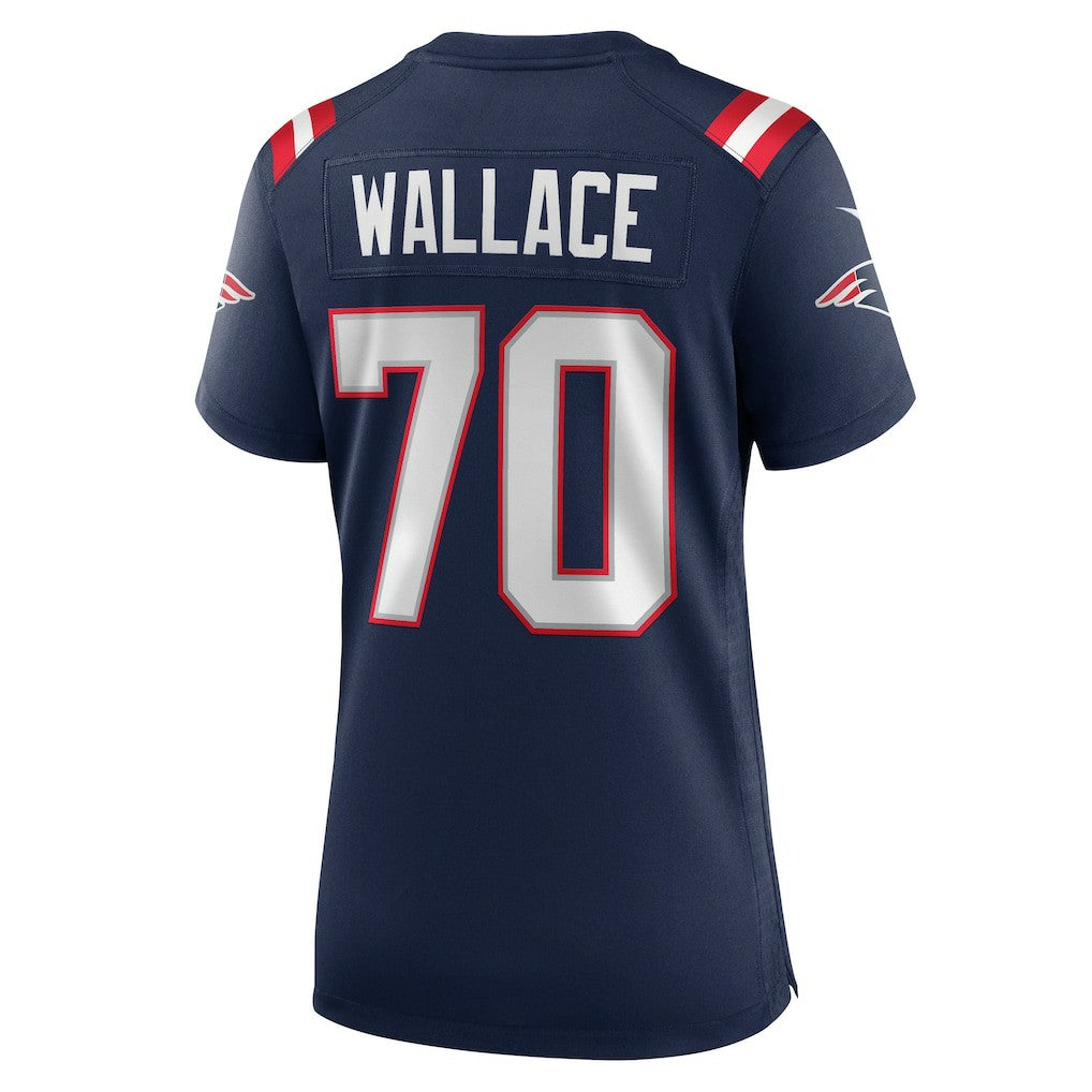 Caedan Wallace New England Patriots Women's Game Jersey - Navy Jerseys