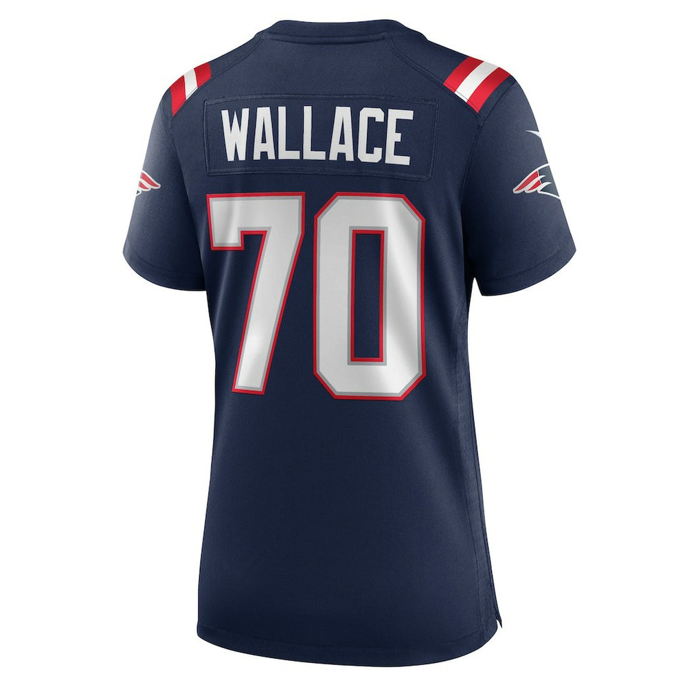 Caedan Wallace New England Patriots Women's Game Jersey - Navy Jerseys