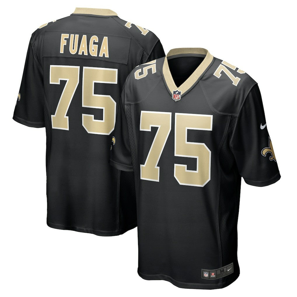 Taliese Fuaga New Orleans Saints Game Jersey - Black Jerseys