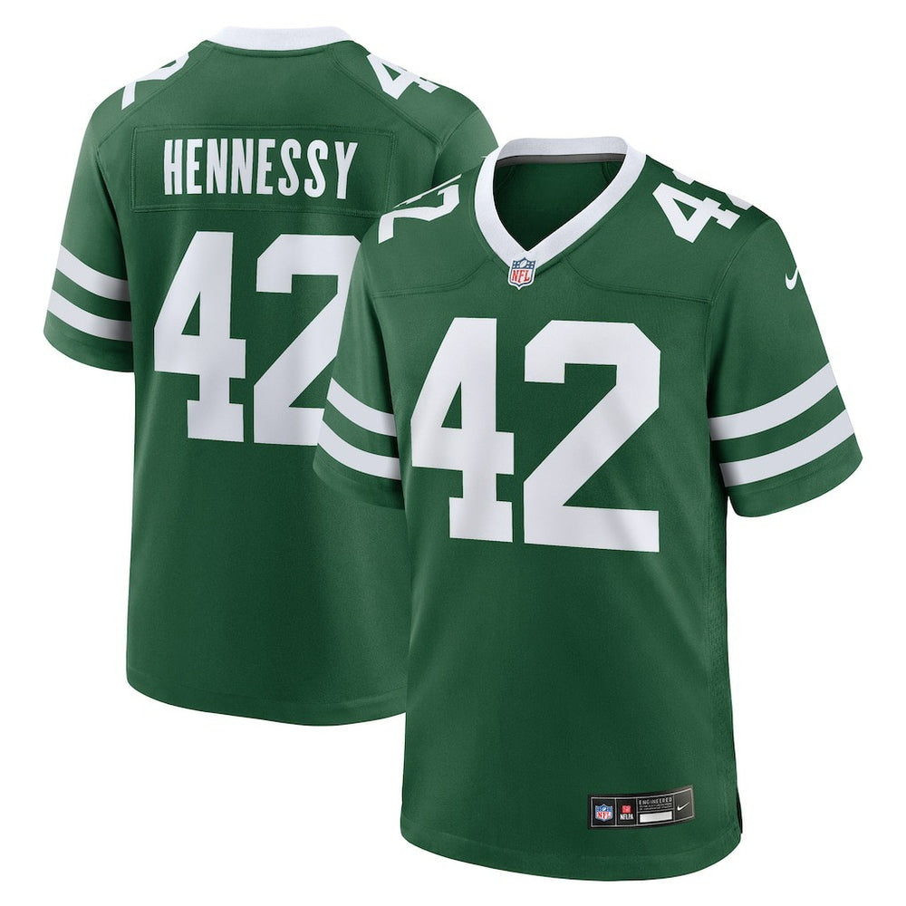 Thomas Hennessy New York Jets Team Game Jersey - Legacy Green Jerseys