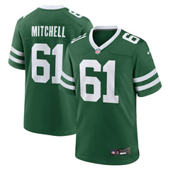 Max Mitchell New York Jets Team Game Jersey - Legacy Green Jerseys