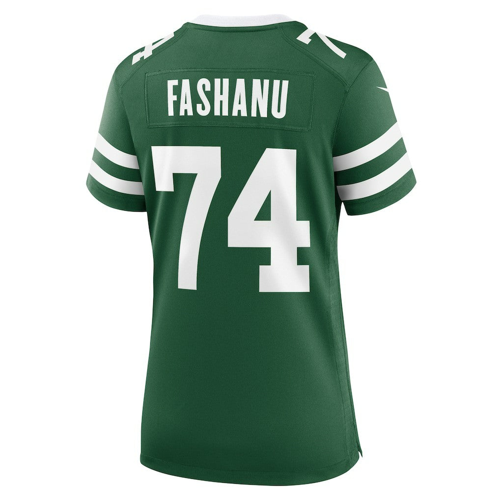 Olu Fashanu New York Jets Women's Game Jersey - Legacy Green Jerseys