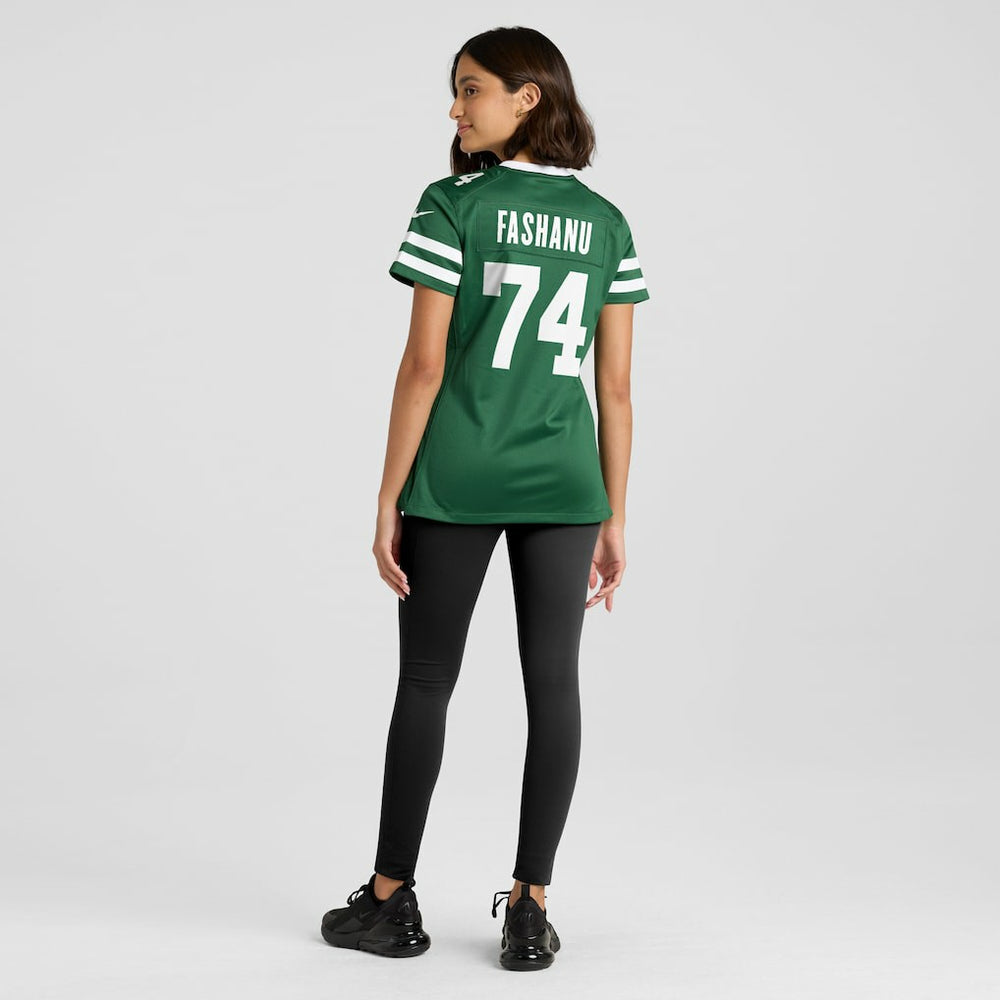 Olu Fashanu New York Jets Women's Game Jersey - Legacy Green Jerseys
