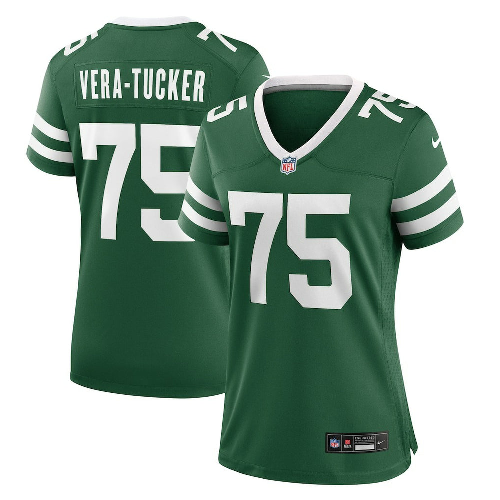 Alijah Vera-Tucker New York Jets Women's Game Jersey - Legacy Green Jerseys