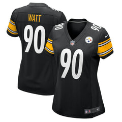 T.J. Watt Pittsburgh Steelers Women's Team Game Jersey - Black Jerseys
