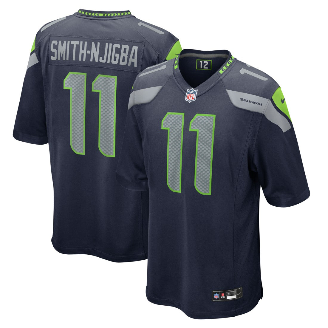 Jaxon Smith-Njigba Seattle Seahawks Game Jersey - College Navy Jerseys