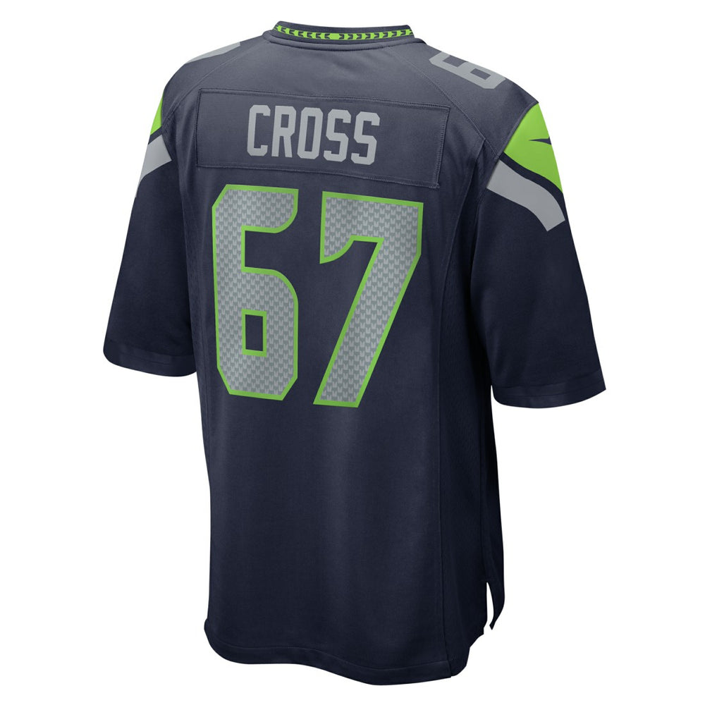 Charles Cross Seattle Seahawks Game Jersey - College Navy Jerseys