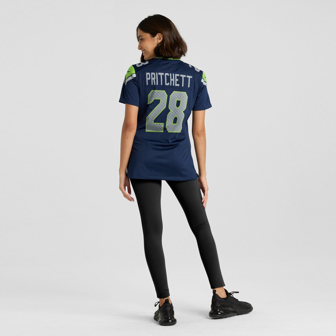 Nehemiah Pritchett Seattle Seahawks Women's Team Game Jersey - College Navy Jerseys
