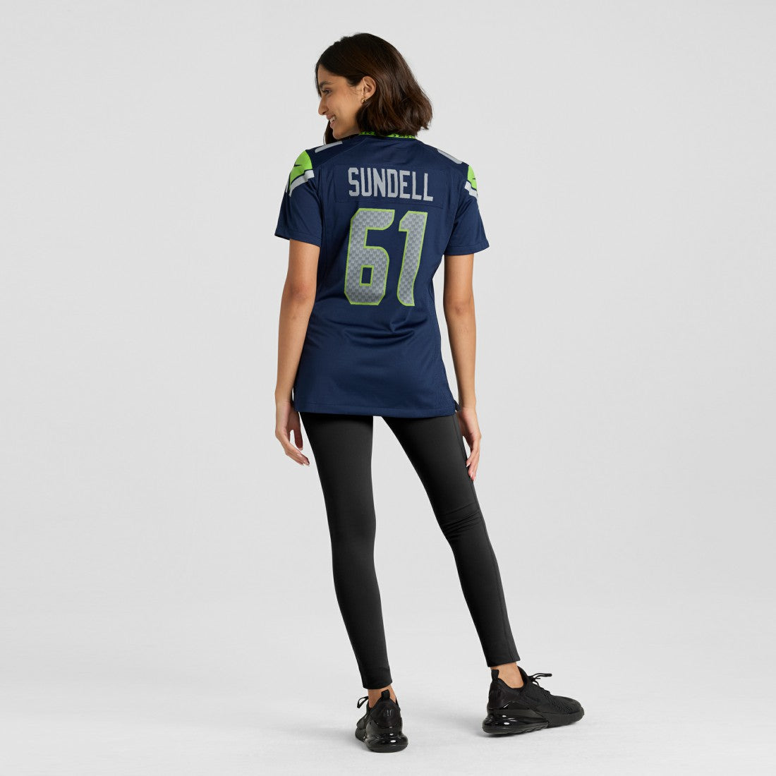 Jalen Sundell Seattle Seahawks Women's Team Game Jersey - College Navy Jerseys