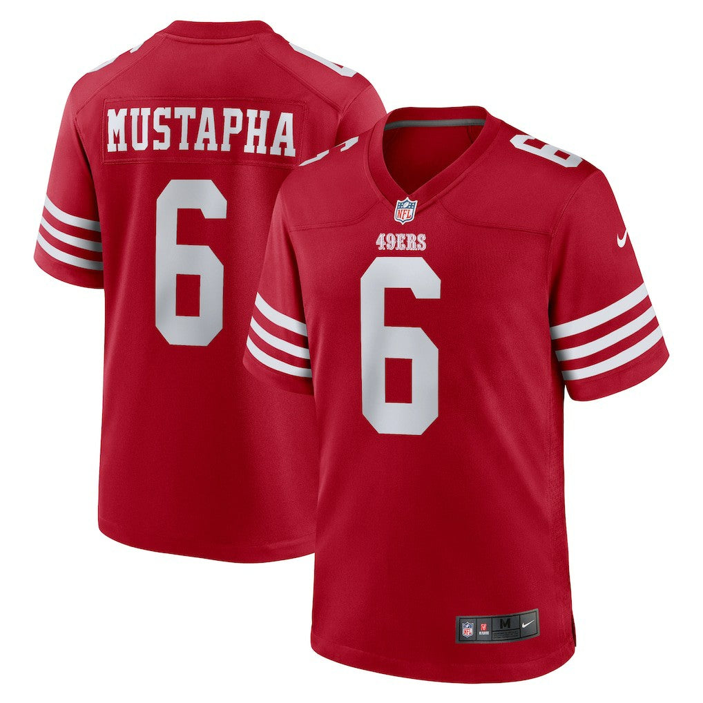 Malik Mustapha San Francisco 49ers Game Jersey - Scarlet Jerseys
