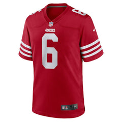 Malik Mustapha San Francisco 49ers Game Jersey - Scarlet Jerseys