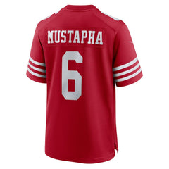 Malik Mustapha San Francisco 49ers Game Jersey - Scarlet Jerseys
