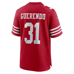 Isaac Guerendo San Francisco 49ers Game Jersey - Scarlet Jerseys