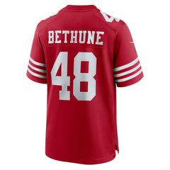 Tatum Bethune San Francisco 49ers Game Jersey - Scarlet Jerseys
