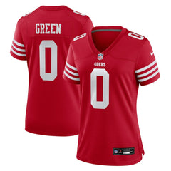 Renardo Green San Francisco 49ers Women's Team Game Jersey - Scarlet Jerseys