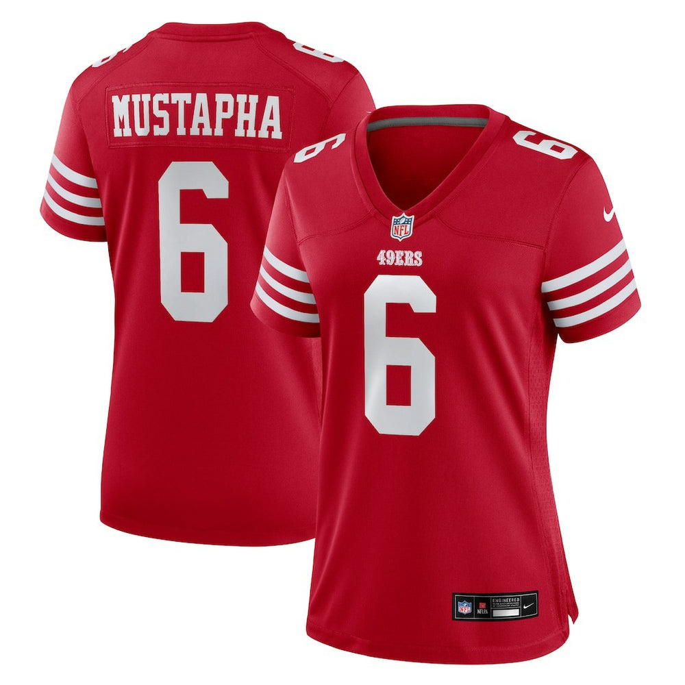 Malik Mustapha San Francisco 49ers Women's Team Game Jersey - Scarlet Jerseys