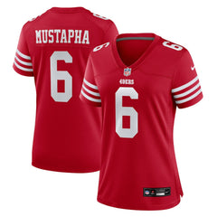 Malik Mustapha San Francisco 49ers Women's Team Game Jersey - Scarlet Jerseys