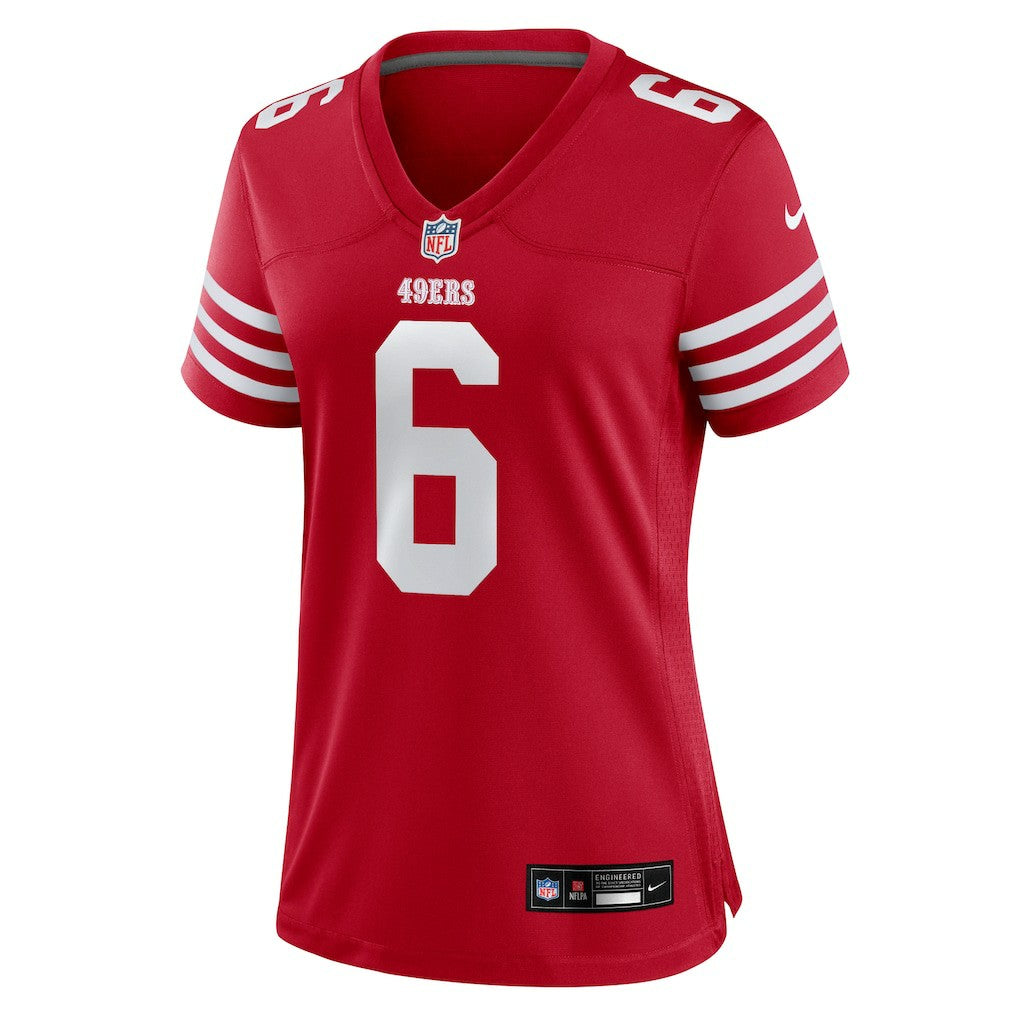Malik Mustapha San Francisco 49ers Women's Team Game Jersey - Scarlet Jerseys