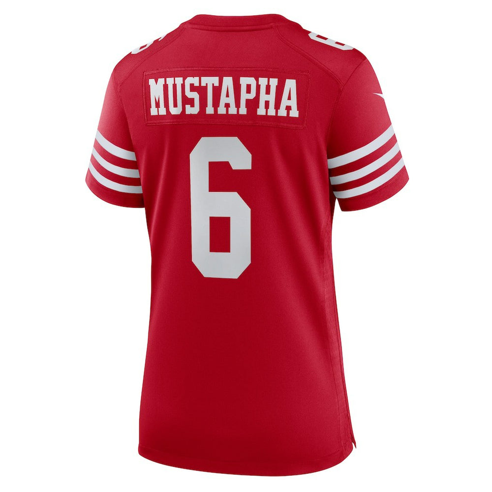 Malik Mustapha San Francisco 49ers Women's Team Game Jersey - Scarlet Jerseys