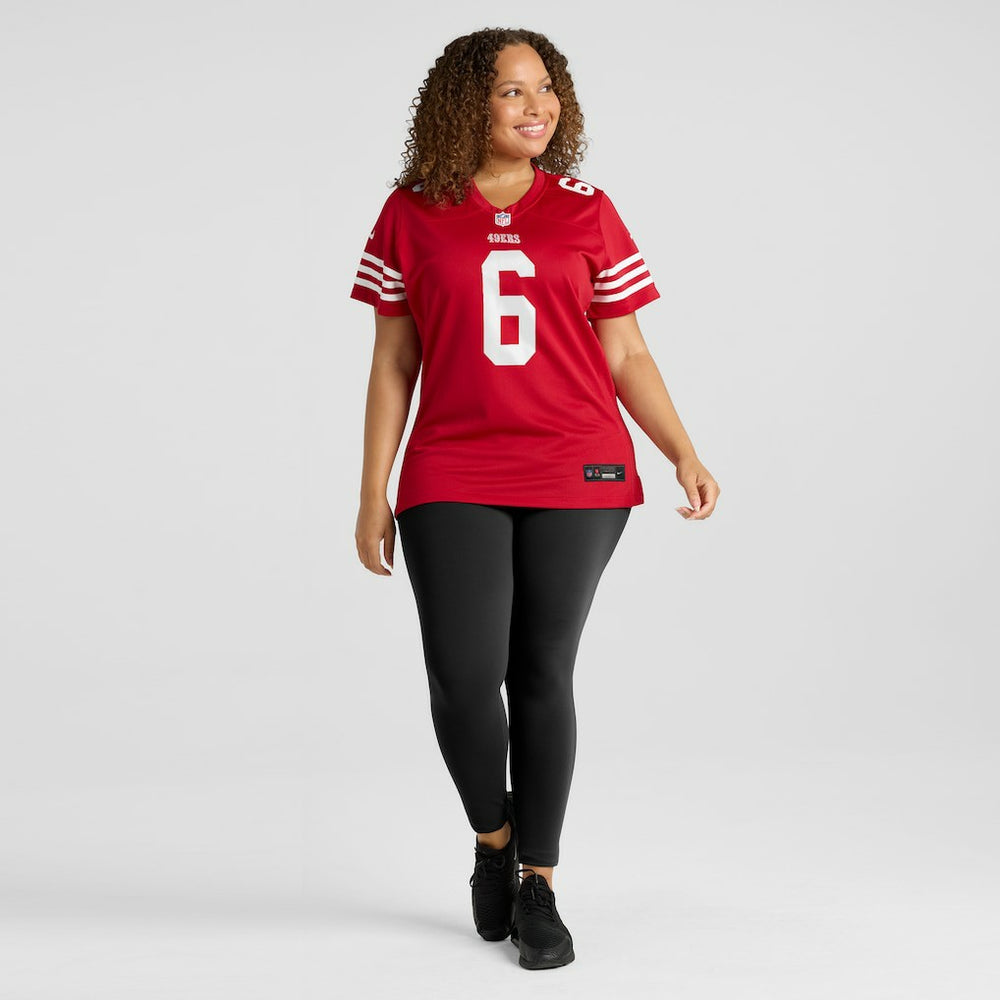 Malik Mustapha San Francisco 49ers Women's Team Game Jersey - Scarlet Jerseys