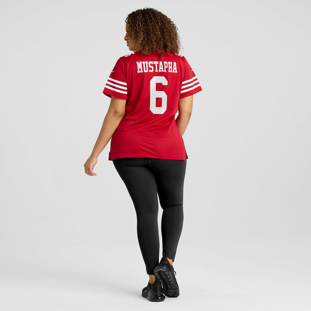 Malik Mustapha San Francisco 49ers Women's Team Game Jersey - Scarlet Jerseys