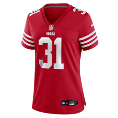 Isaac Guerendo San Francisco 49ers Women's Team Game Jersey - Scarlet Jerseys