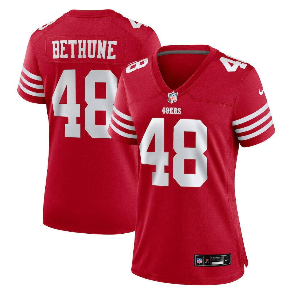 Tatum Bethune San Francisco 49ers Women's Team Game Jersey - Scarlet Jerseys