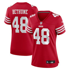 Tatum Bethune San Francisco 49ers Women's Team Game Jersey - Scarlet Jerseys