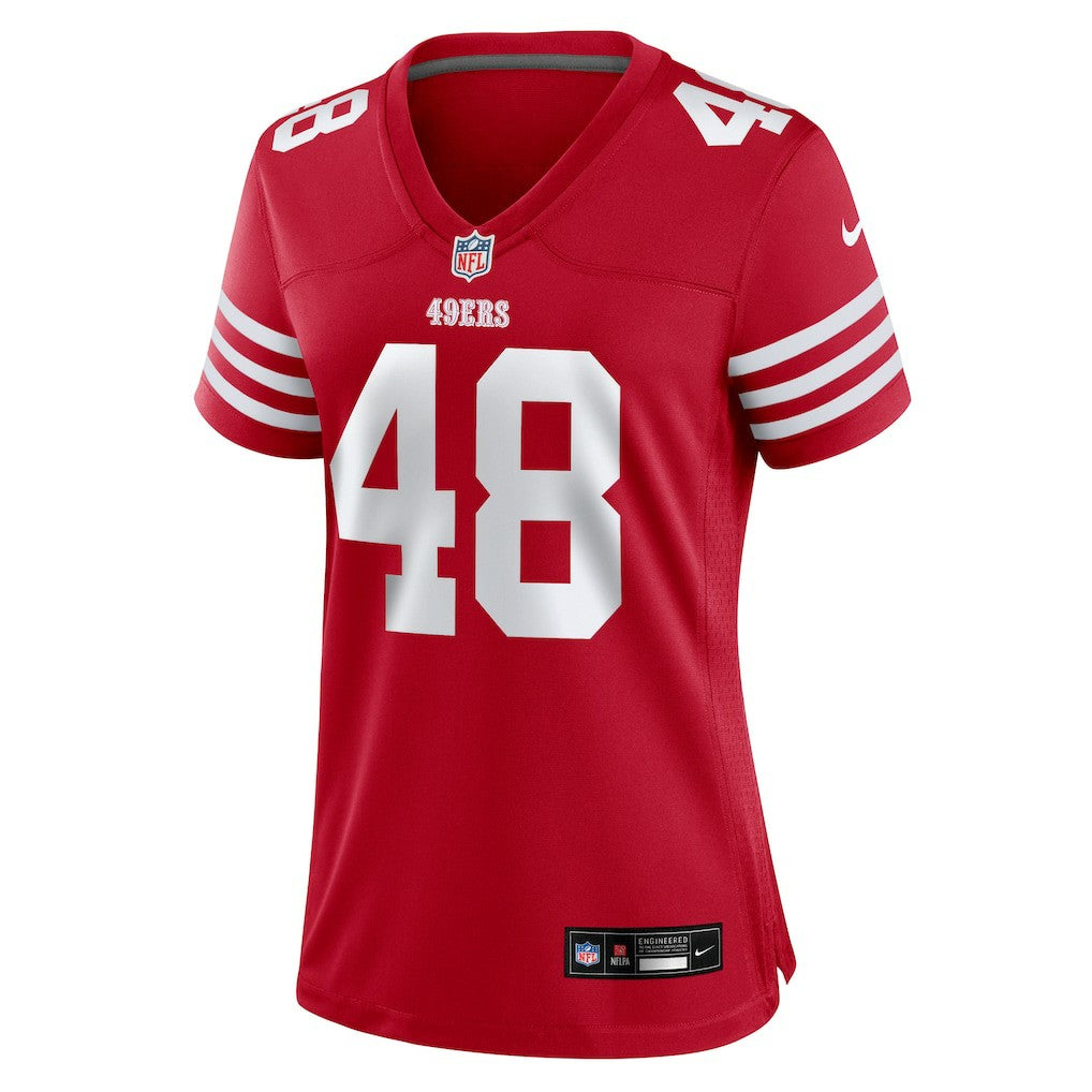 Tatum Bethune San Francisco 49ers Women's Team Game Jersey - Scarlet Jerseys