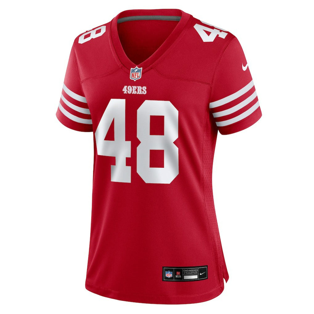 Tatum Bethune San Francisco 49ers Women's Team Game Jersey - Scarlet Jerseys
