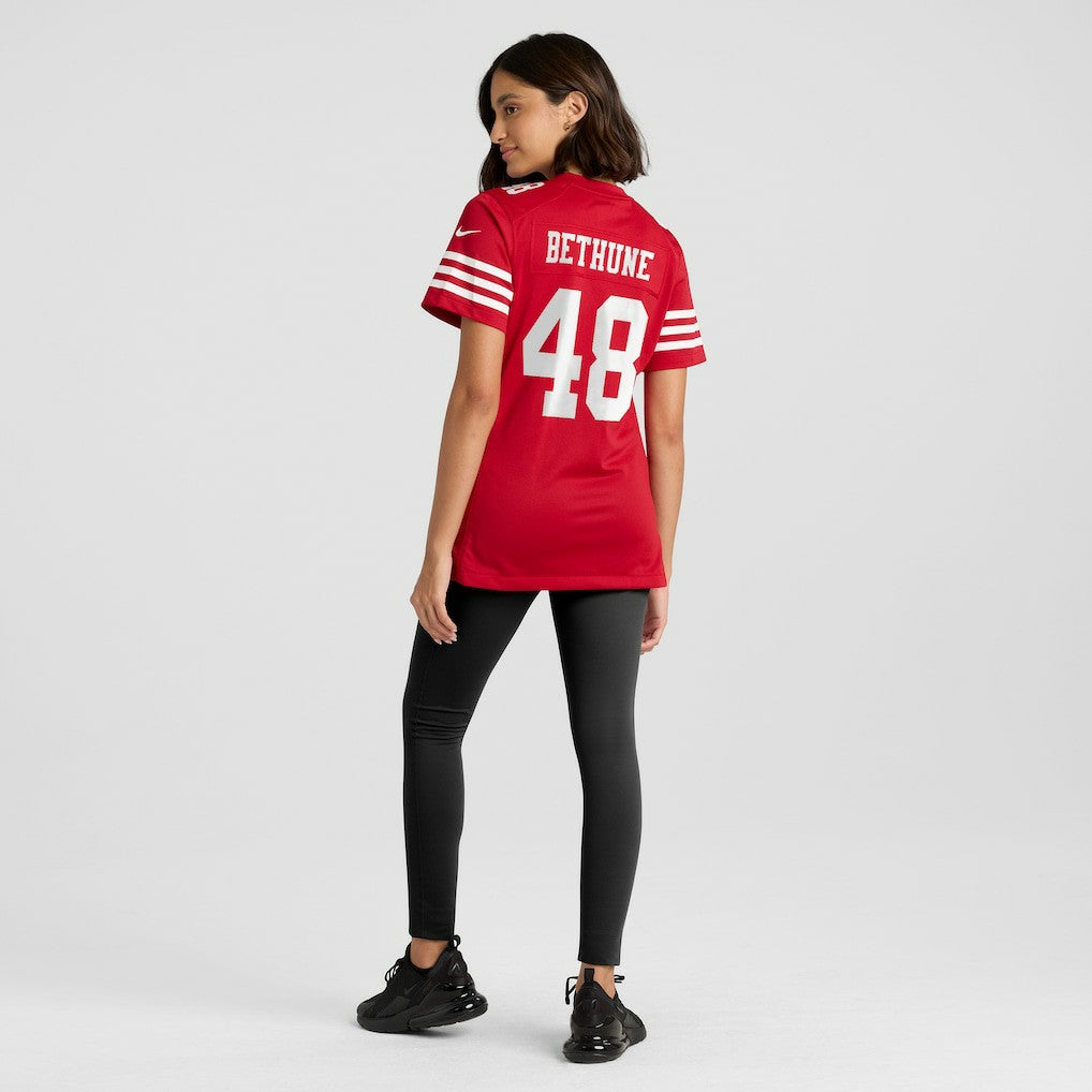 Tatum Bethune San Francisco 49ers Women's Team Game Jersey - Scarlet Jerseys