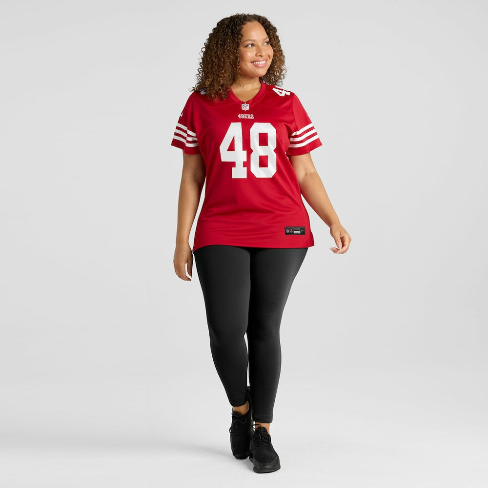 Tatum Bethune San Francisco 49ers Women's Team Game Jersey - Scarlet Jerseys