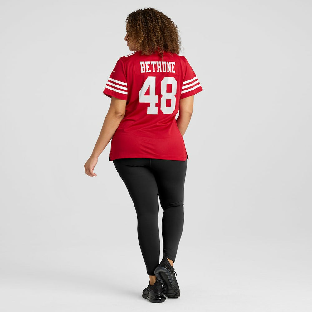 Tatum Bethune San Francisco 49ers Women's Team Game Jersey - Scarlet Jerseys