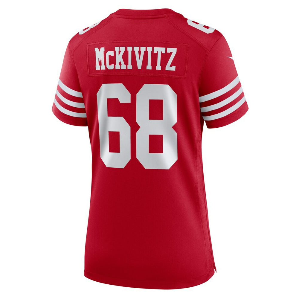 Colton McKivitz San Francisco 49ers Women's Team Game Jersey - Scarlet Jerseys