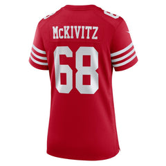 Colton McKivitz San Francisco 49ers Women's Team Game Jersey - Scarlet Jerseys
