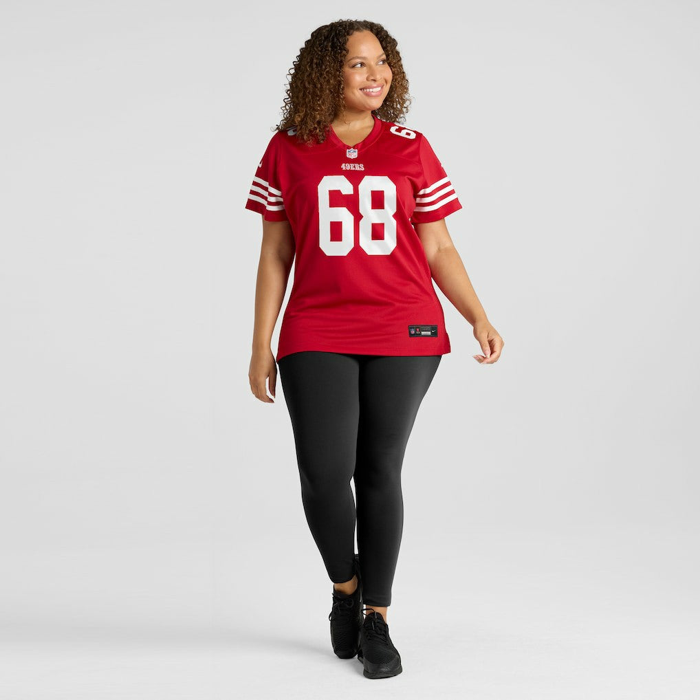 Colton McKivitz San Francisco 49ers Women's Team Game Jersey - Scarlet Jerseys
