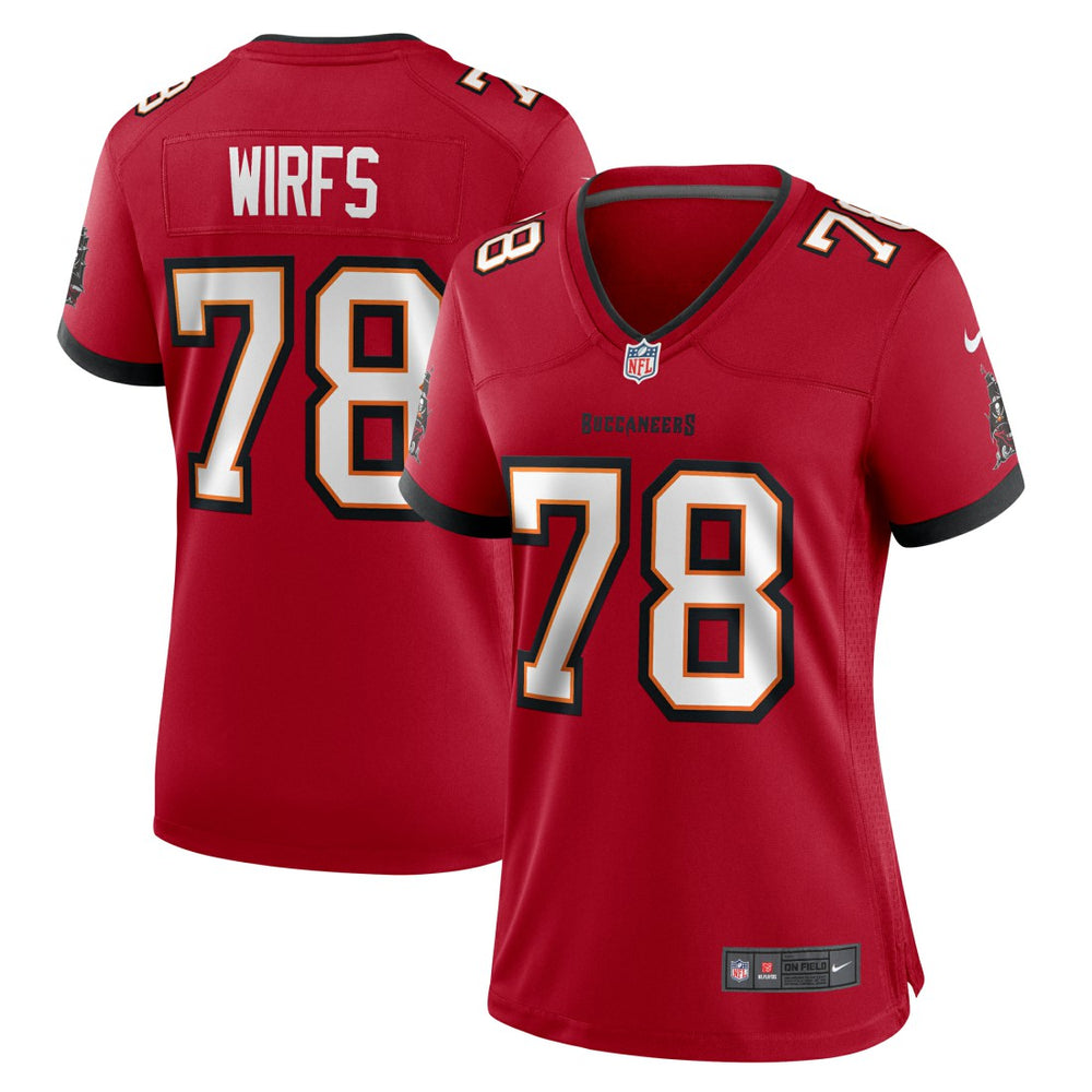 Tristan Wirfs Tampa Bay Buccaneers Women's Team Game Jersey - Red Jerseys