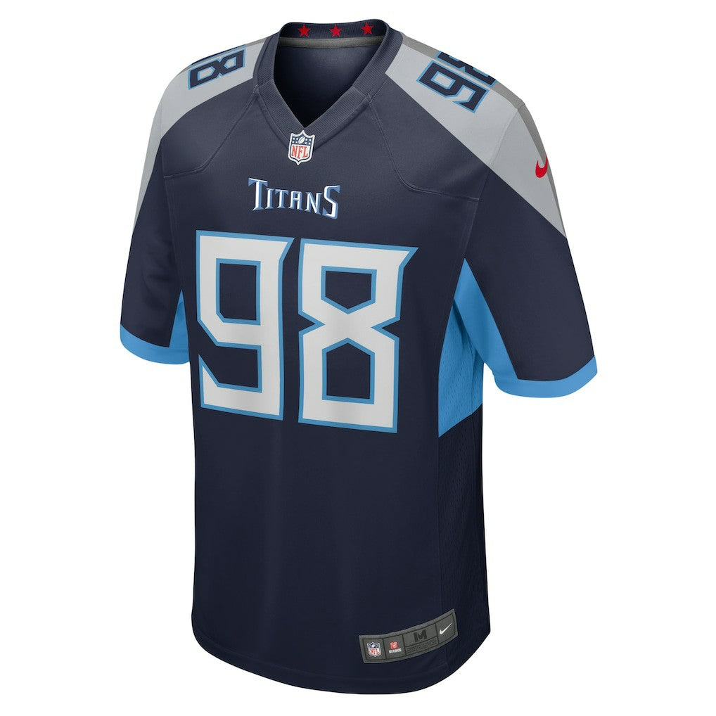 Jeffery Simmons Tennessee Titans Game Jersey - Navy Jerseys