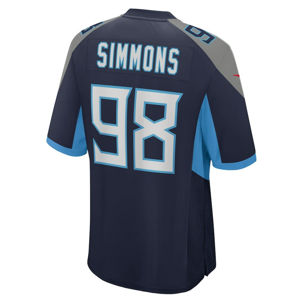 Jeffery Simmons Tennessee Titans Game Jersey - Navy Jerseys