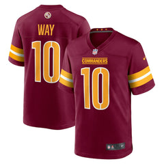 Tress Way Washington Commanders Game Jersey - Burgundy Jerseys