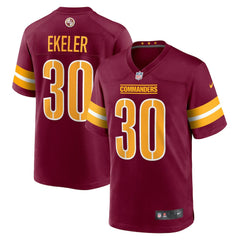 Austin Ekeler Washington Commanders Game Jersey - Burgundy Jerseys