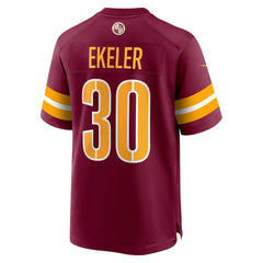 Austin Ekeler Washington Commanders Game Jersey - Burgundy Jerseys