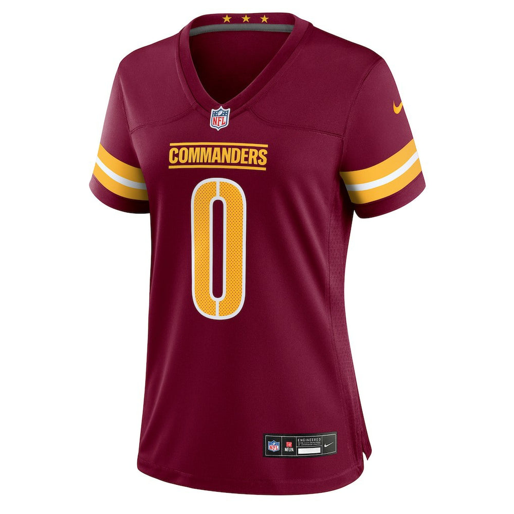 Mike Sainristil Washington Commanders Women's Team Game Jersey - Burgundy Jerseys